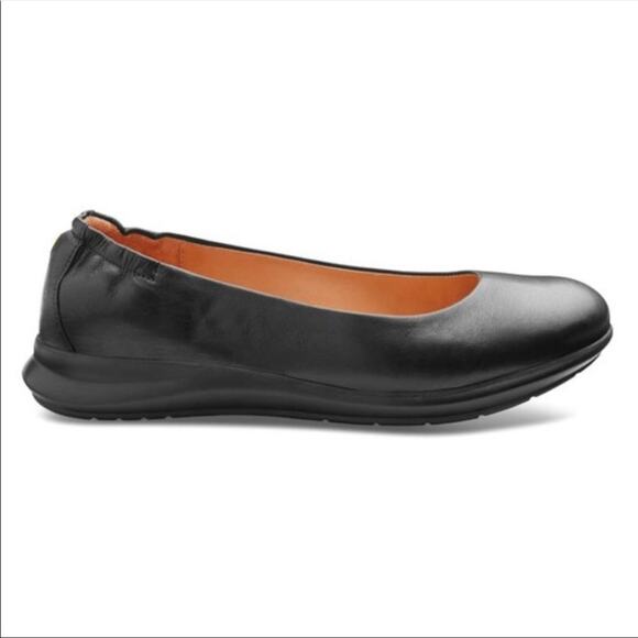 Samuel Hubbard Freedom Dance Black Leather Flats Slip On Women Size 9M - Picture 4 of 8